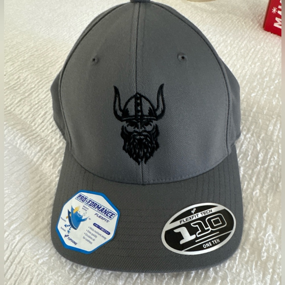 110 One Ten Flex Fit Embroidered Viking Ball Cap New